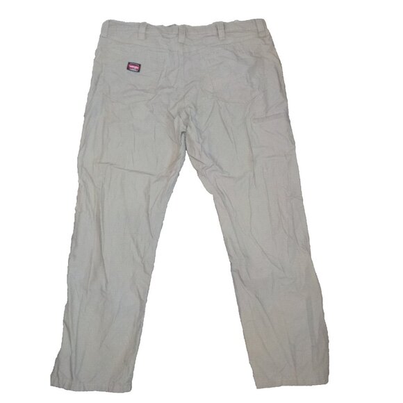 Wrangler Workwear Ripstop Gusseted Hvy Duty 6 Pocket Jeans Mens Size 40 x 30 Tan - Picture 3 of 5